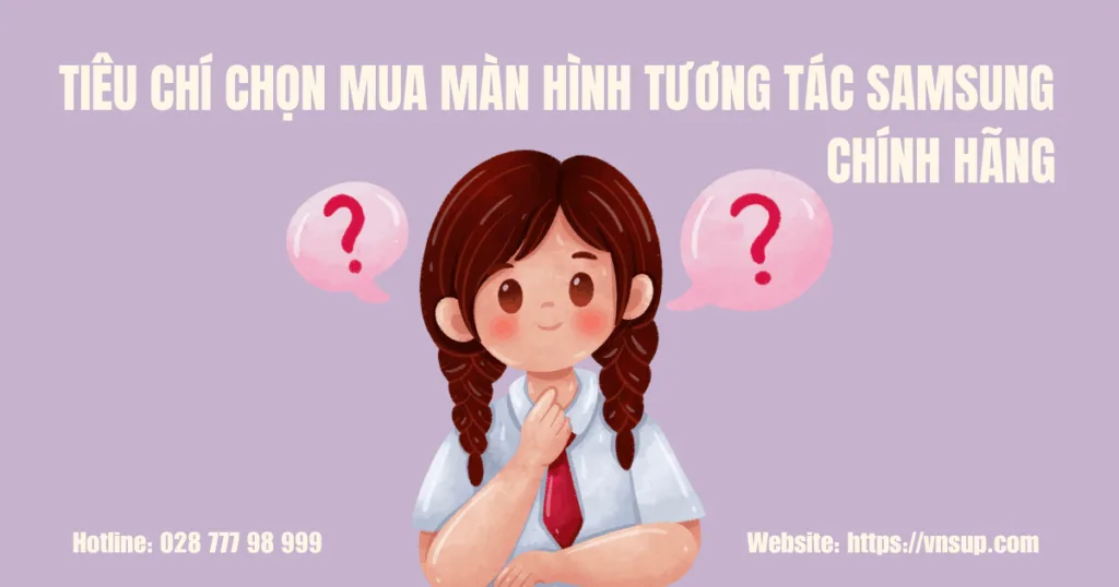 Tiêu chí chọn mua màn hình tương tác Samsung chính hãng