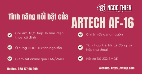 Tính năng nổi bật của ARTECH AF-16