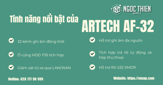Tính năng nổi bật của ARTECH AF-32