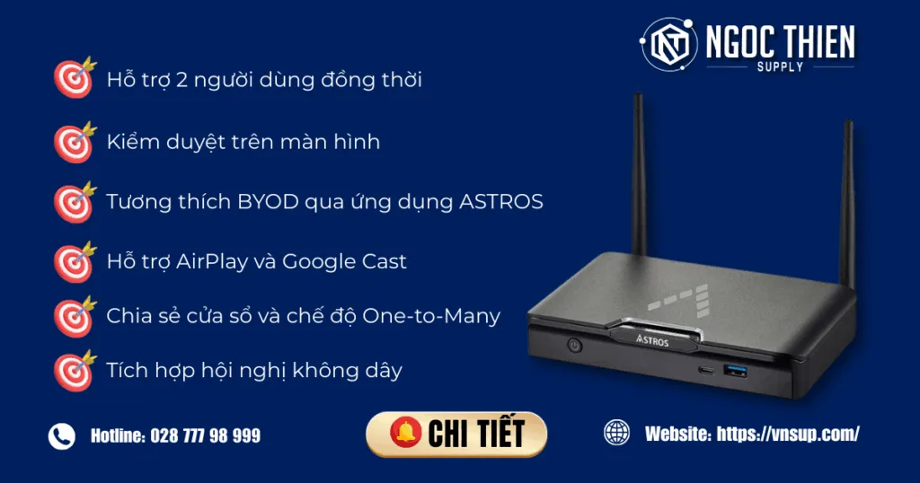 Tính năng nổi bật của Astros AS-101