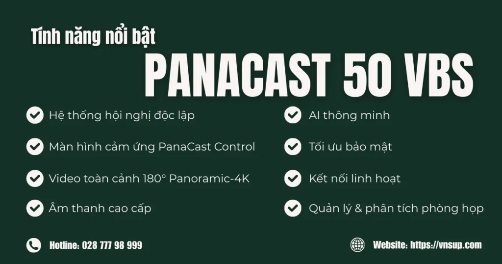 Tính năng nổi bật của Jabra PanaCast 50 VBS