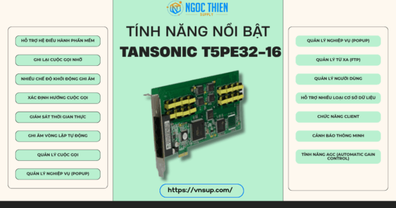 Tính năng nổi bật của Tansonic T5PE32-16