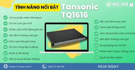 Tính năng nổi bật của Tansonic TQ1616