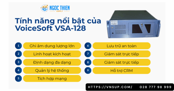Tính năng nổi bật của VoiceSoft VSA-128