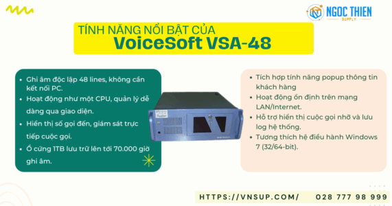 Tính năng nổi bật của VoiceSoft VSA-48