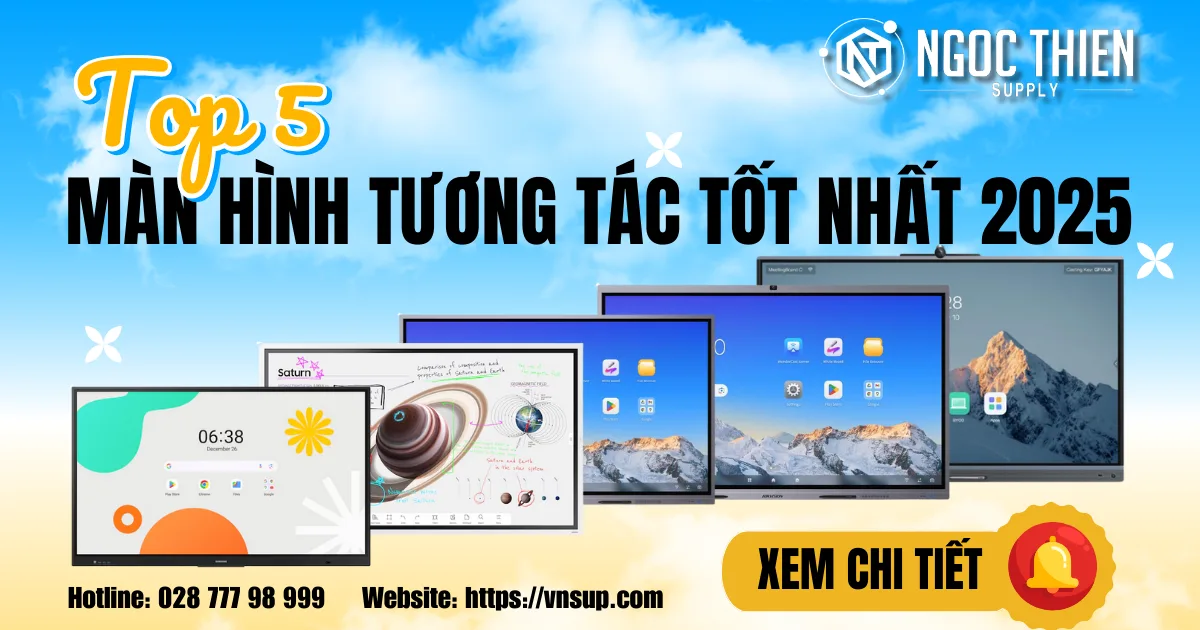 Top 5 màn hình tương tác tốt nhất 2025