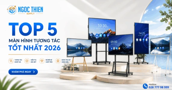 Top 5 màn hình tương tác tốt nhất 2026 - VNSUP