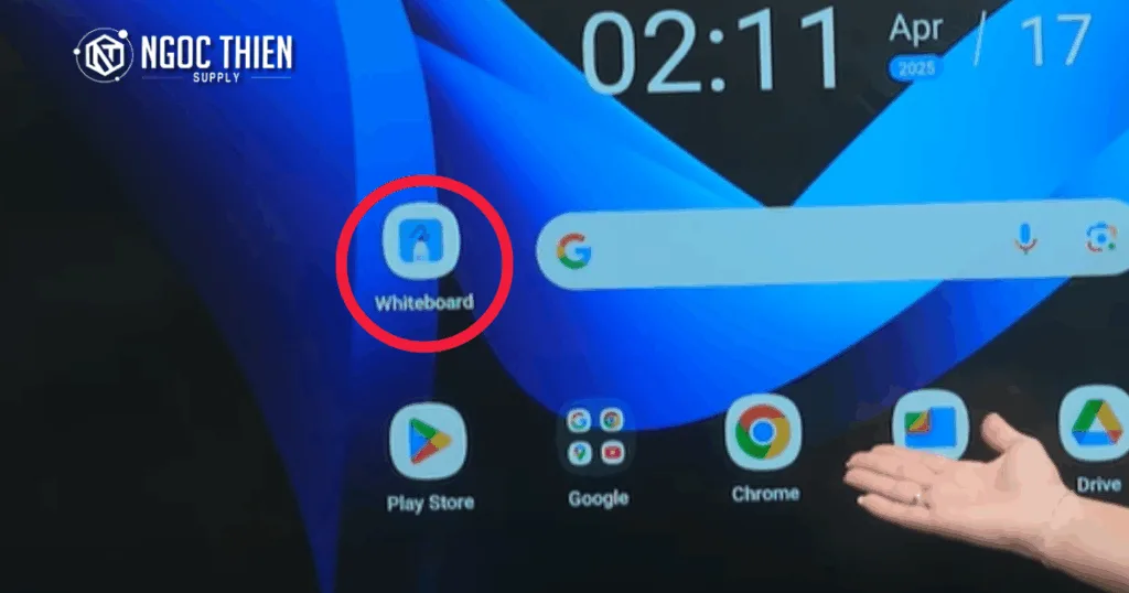 Truy cập ứng dụng Whiteboard App