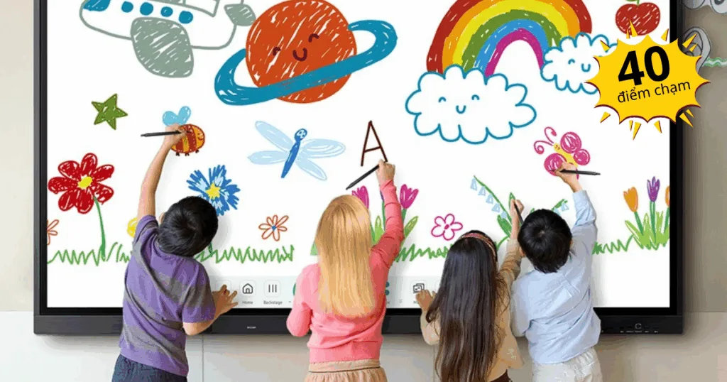 Tương tác mượt mà với cảm ứng 40 điểm chạm