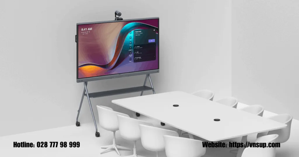 Yealink MB-12X Pro kết hợp với MeetingBoard Pro có giá đỡ