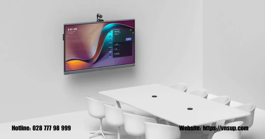 Yealink MB-12X Pro kết hợp với MeetingBoard Pro treo tường