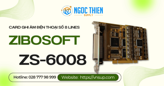 Zibosoft ZS-6008 - Card ghi âm điện thoại số 8 lines