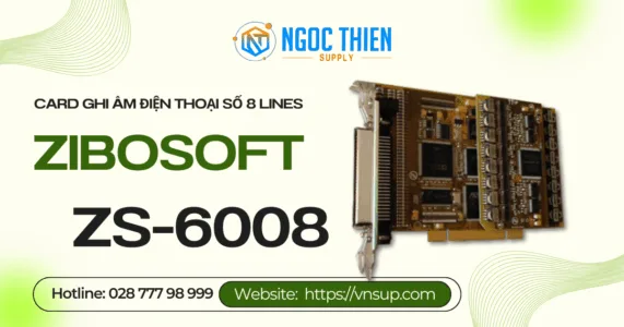 Zibosoft ZS-6008 - Card ghi âm điện thoại số 8 lines