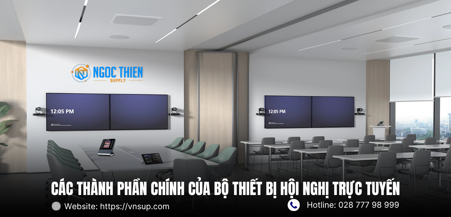 Các thành phần chính của bộ thiết bị hội nghị trực tuyến
