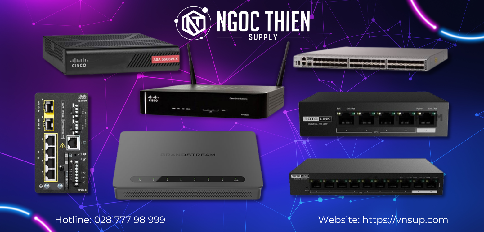 Danh mục thiết bị mạng nổi bật tại Ngọc Thiên