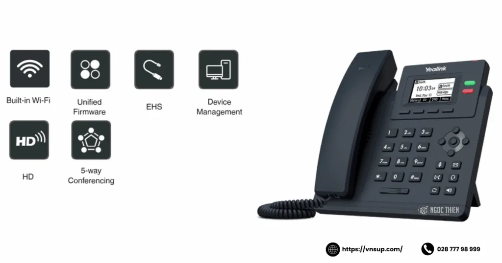 Điện thoại IP Wifi Yealink SIP-T31W