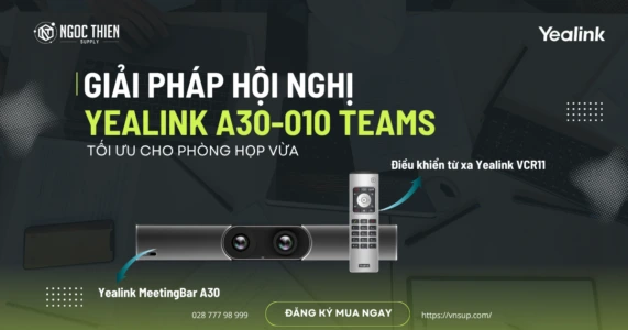 Giải pháp hội nghị Yealink A30-010 Teams tối ưu cho phòng họp vừa