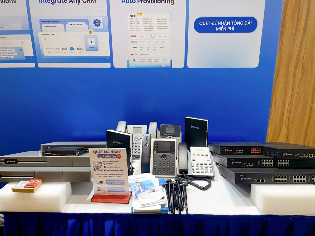 Gian hàng trưng bày hãng Yeastar tại AV CONNECT 2025