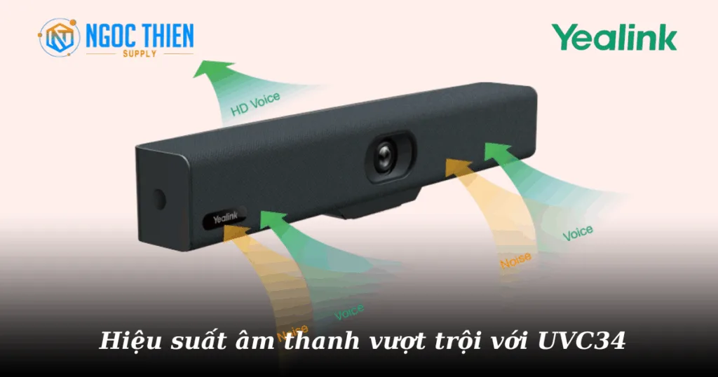 Hiệu suất âm thanh vượt trội với UVC34