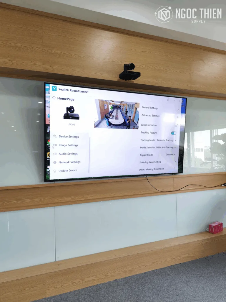 Hình ảnh lắp đặt camera Yealink UVC86