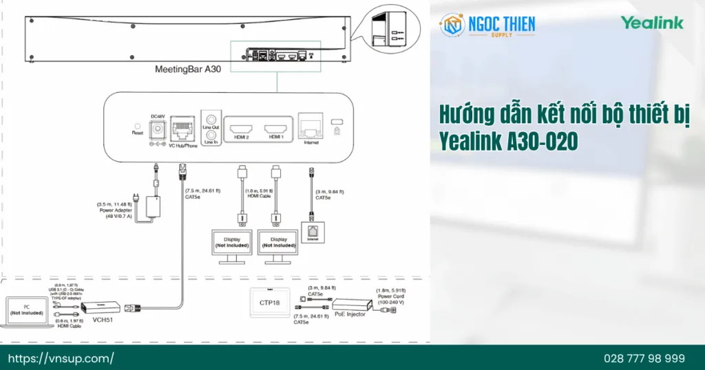 Hướng dẫn kết nối bộ thiết bị Yealink A30-020