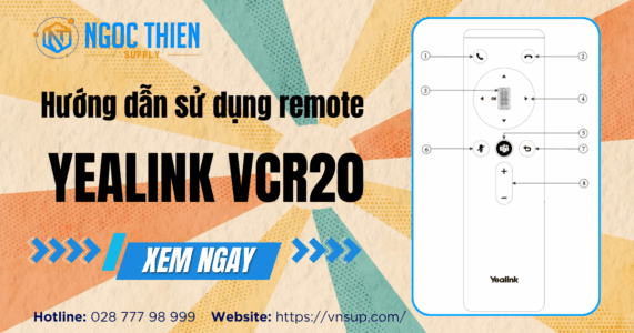 Hướng dẫn sử dụng remote Yealink VCR20