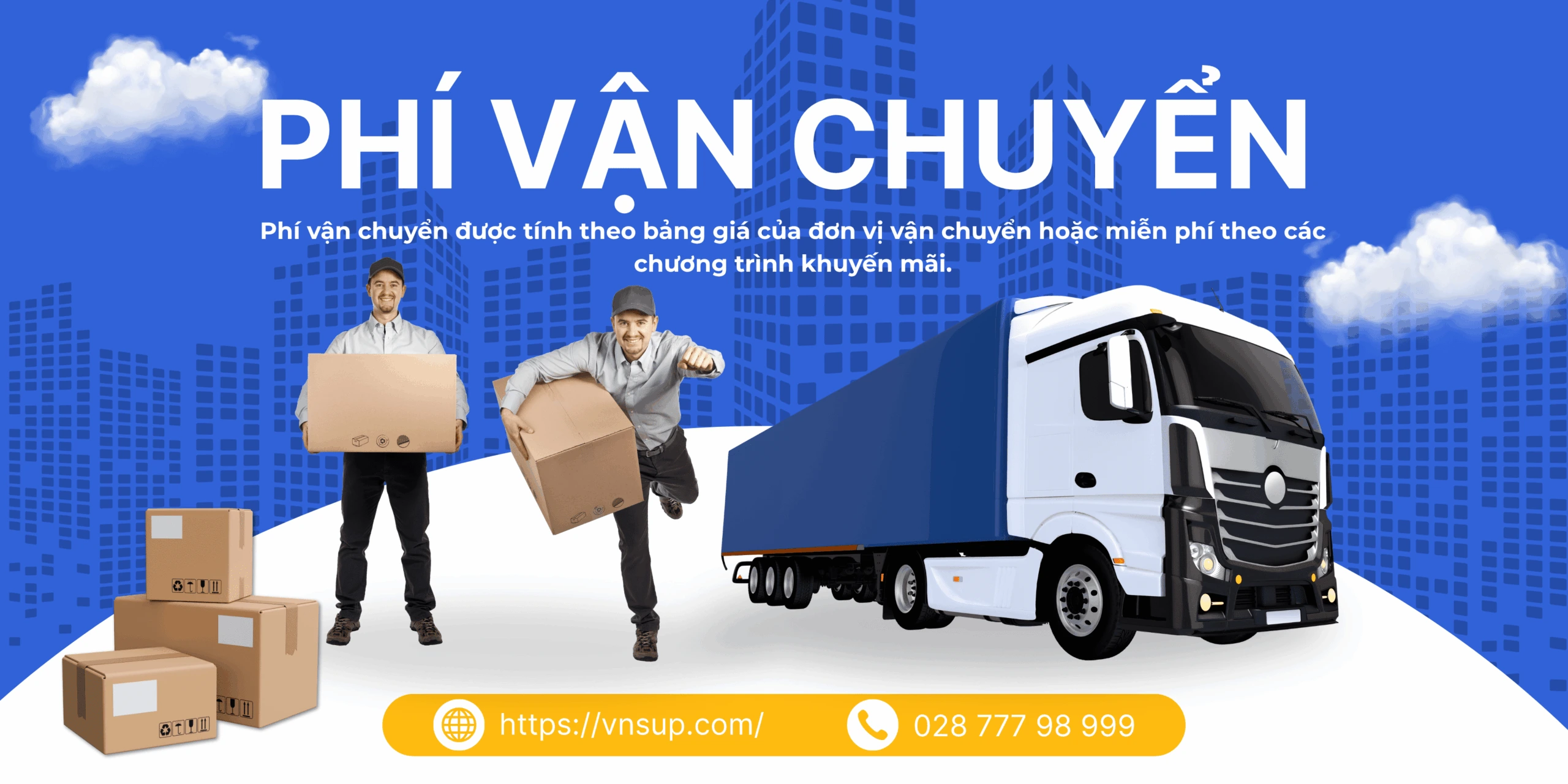 Phí vận chuyển sản phẩm tại Ngọc Thiên