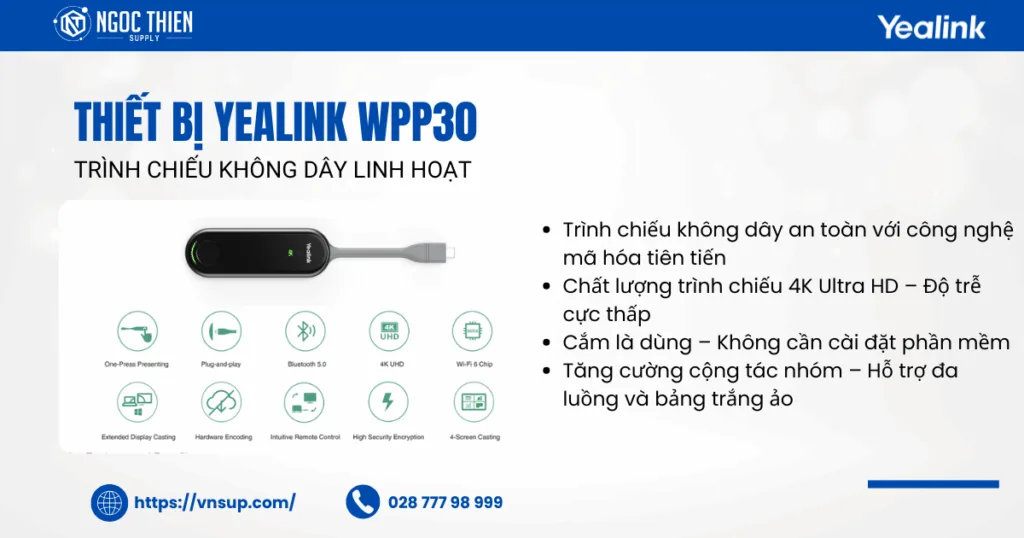 Thiết bị Yealink WPP30 - Bộ giải pháp Yealink A30-025