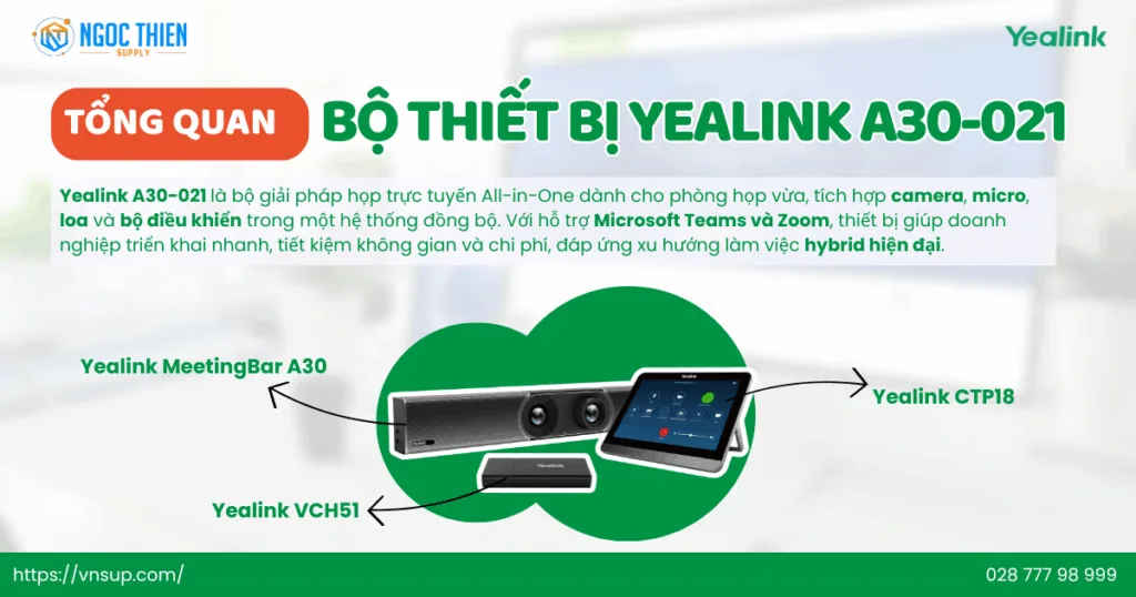Tổng quan về bộ thiết bị Yealink A30-021