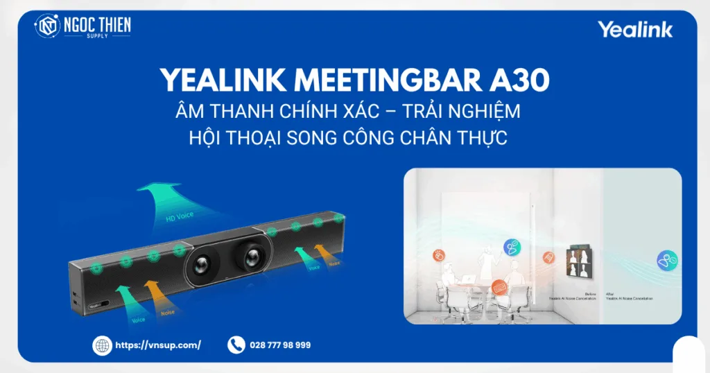 Yealink Meetingbar A30 âm thanh chính xác-Bộ giải pháp Yealink A30-025