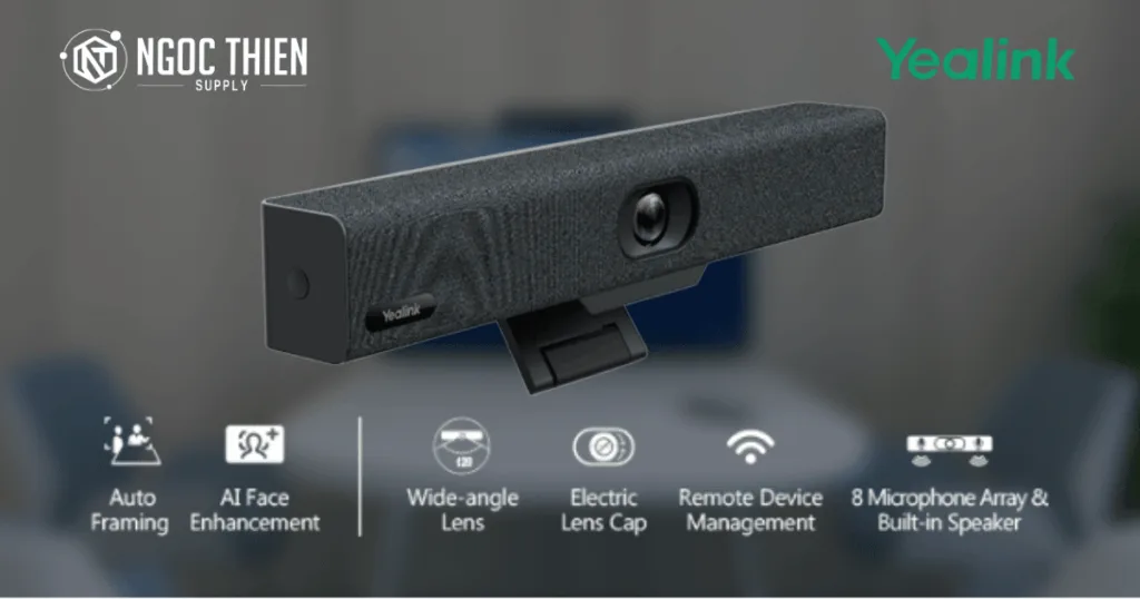 Yealink UVC34 - Thanh video hội nghị USB All-in-One