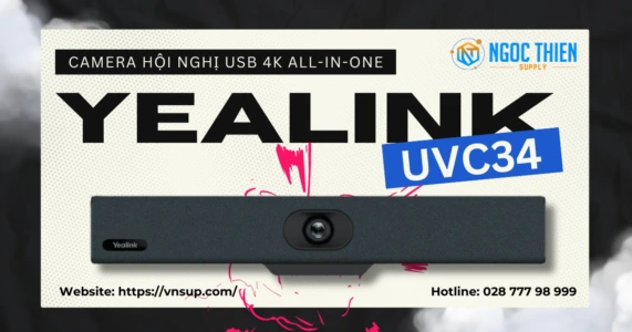 Yealink UVC34 – Camera hội nghị USB 4K All-in-One