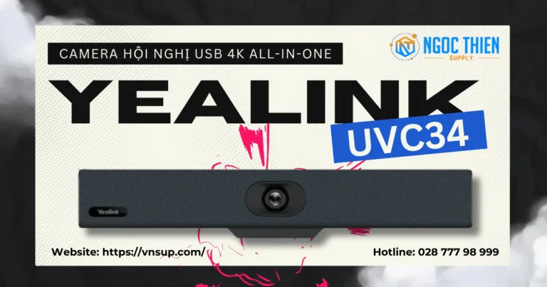 Yealink UVC34 – Camera hội nghị USB 4K All-in-One