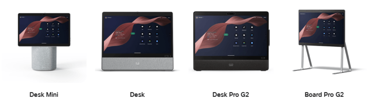 Các dòng màn hình tương tác Cisco