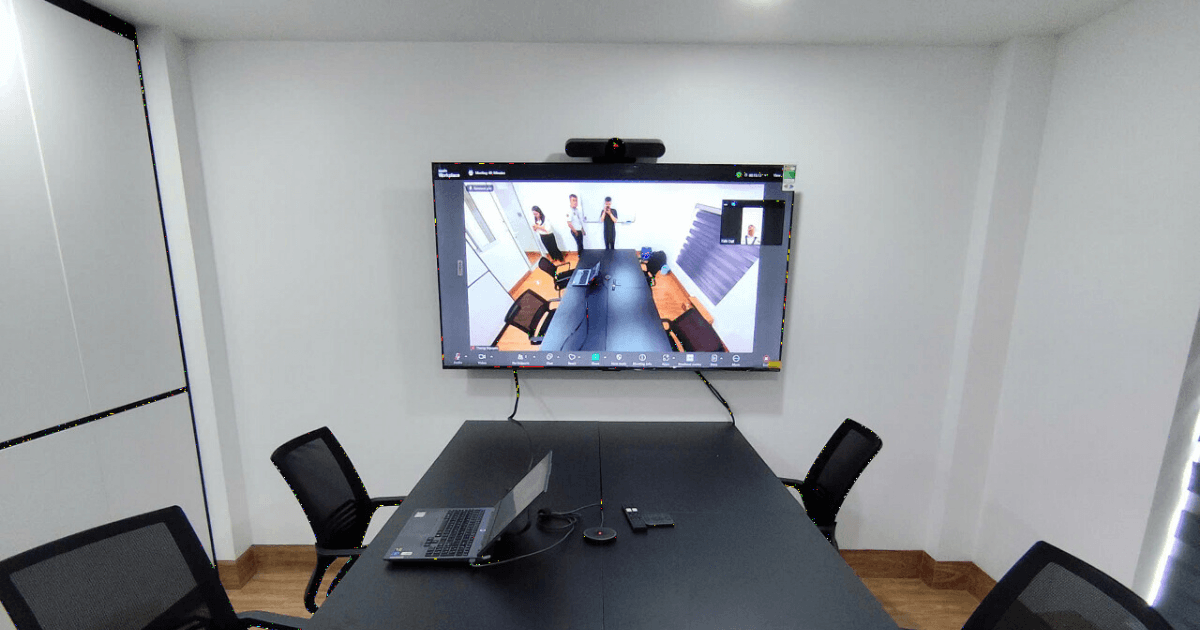 Hình ảnh lắp đặt thực tế cho phòng họp nhỏ 2