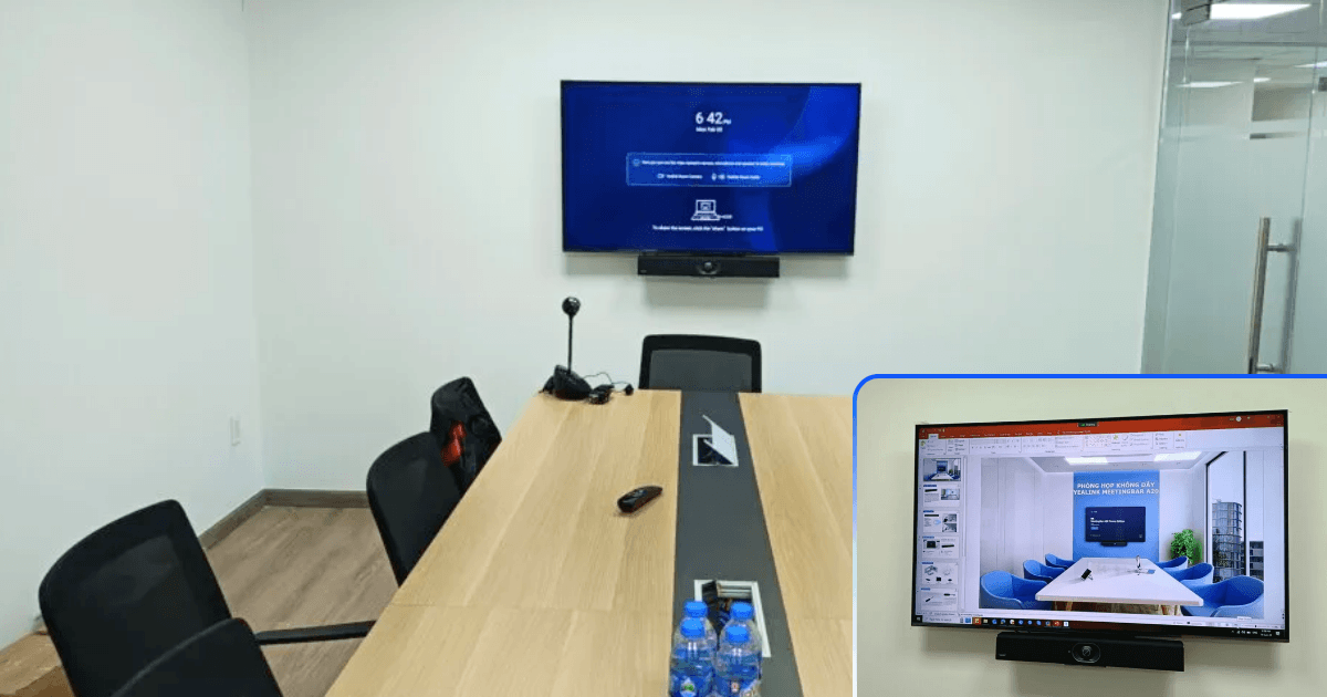 Hình ảnh lắp đặt thực tế cho phòng họp nhỏ Ngoc Thien Supply