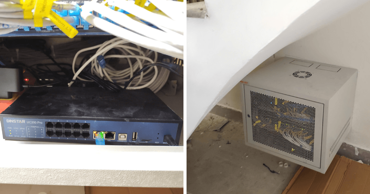 Hình ảnh lắp đặt tổng đài IP thực tế 4