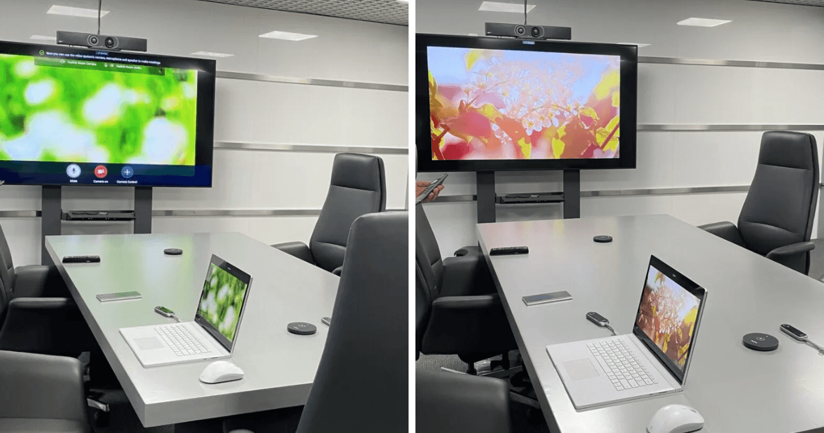 Hình ảnh thực tế bộ thiết bị họp trực tuyến cho phòng vừa 9