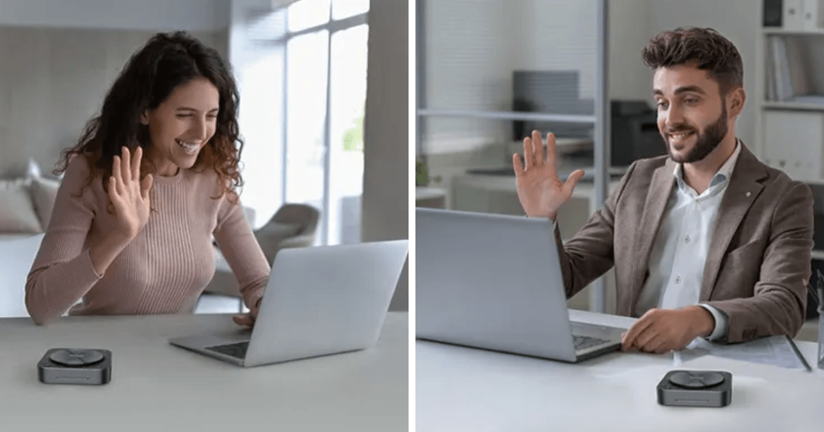 Hình ảnh thực tế của loa hội nghị Maxhub 4