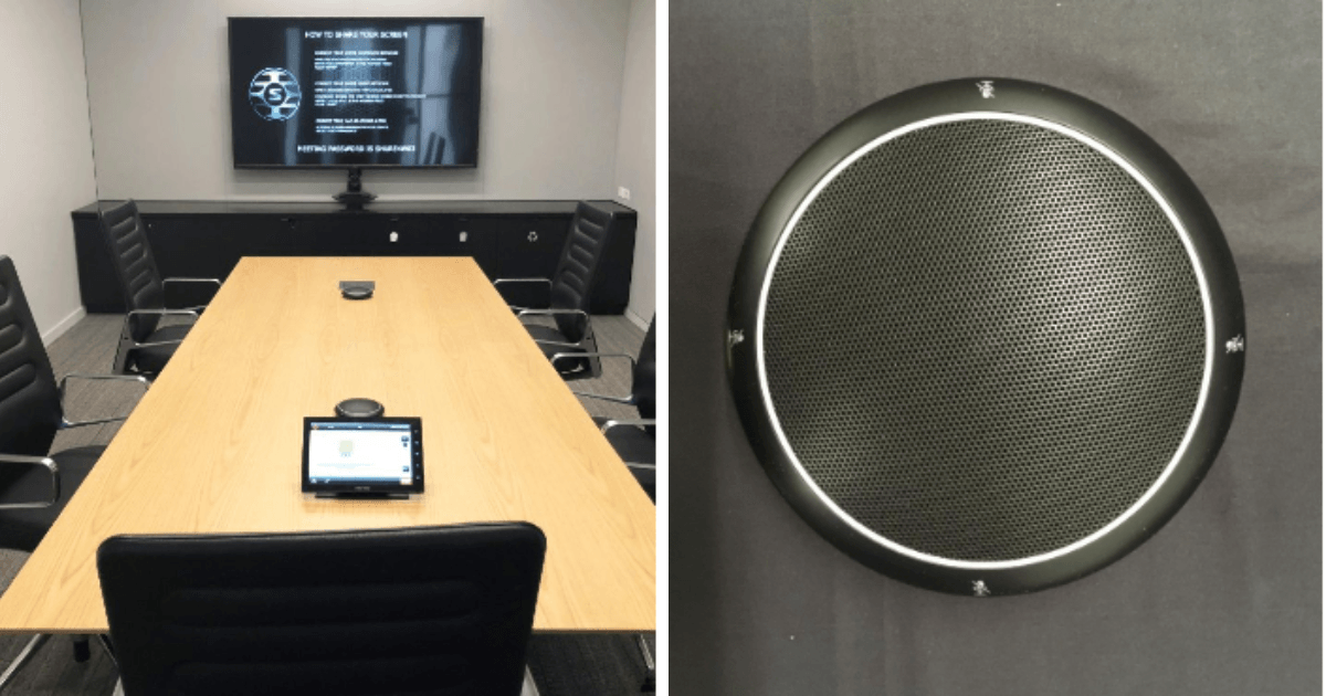 Hình ảnh thực tế của micro hội nghị Shure