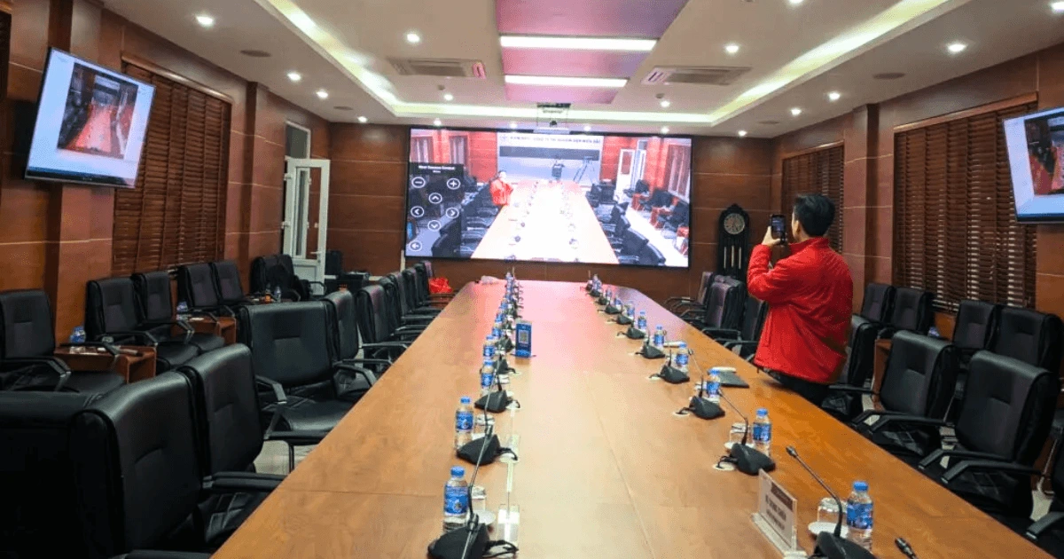 Hình ảnh thực tế giải pháp âm thanh phòng họp 4