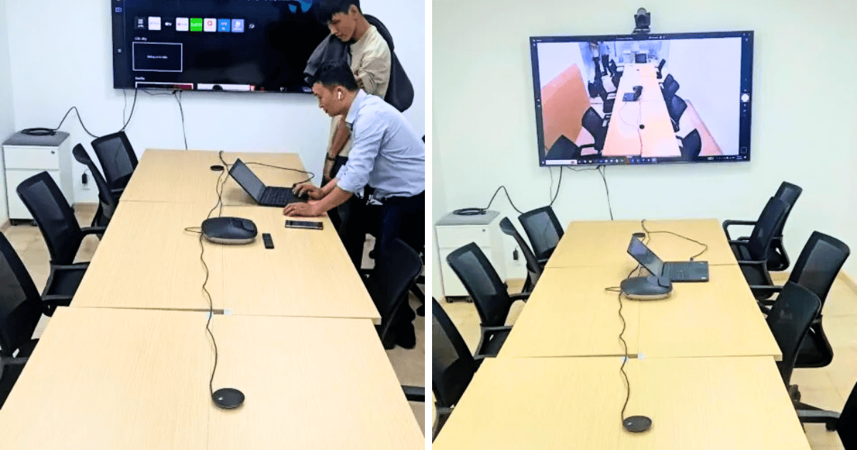 Hình ảnh thực tế micro hội nghị Logitech 3