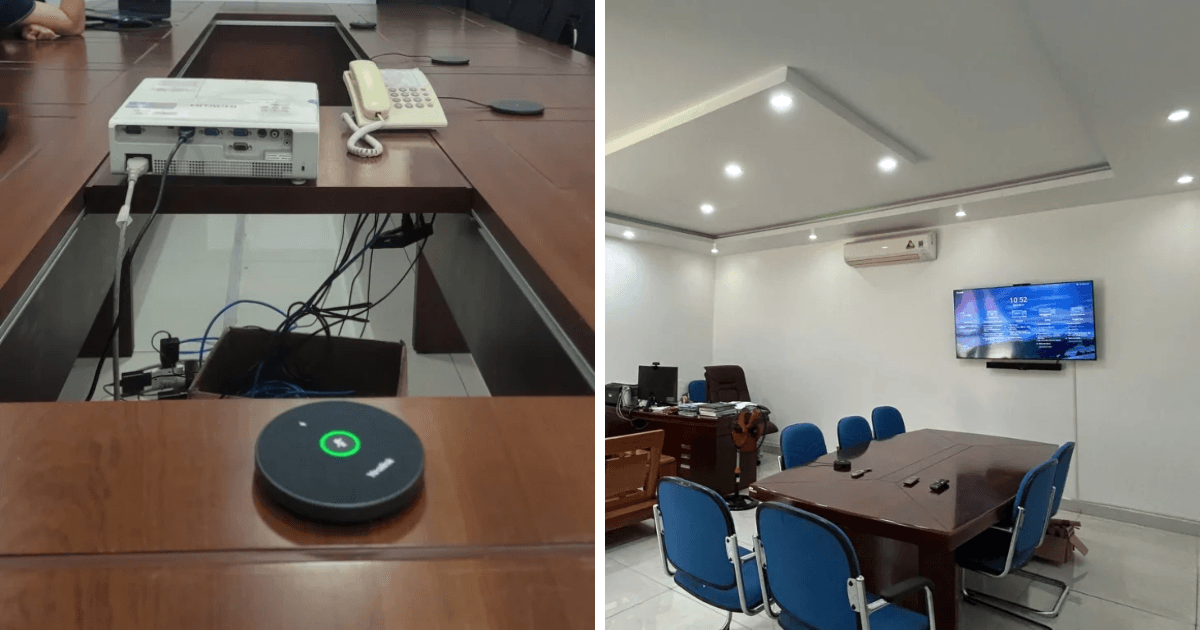 Hình ảnh thực tế micro hội nghị Yealink 4