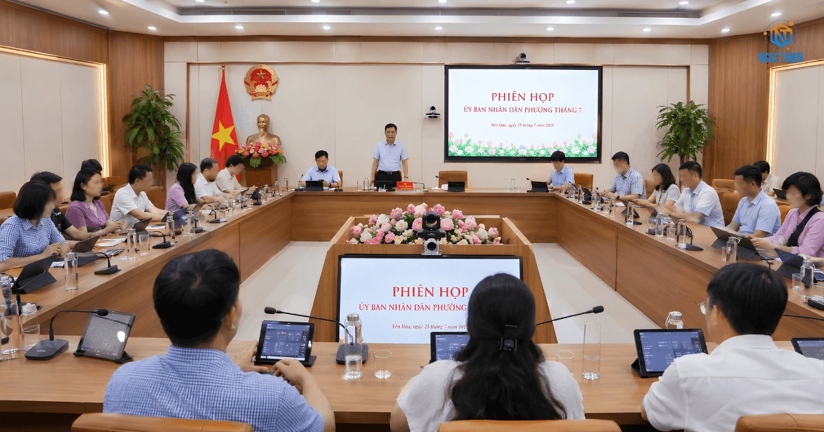 Phòng họp không giấy cho UBND xã phường thực tế - 6 vnsup
