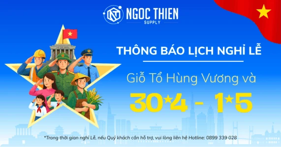 Thông báo lịch nghỉ Giỗ Tổ Hùng Vương, 30/04 - 01/05 năm 2026