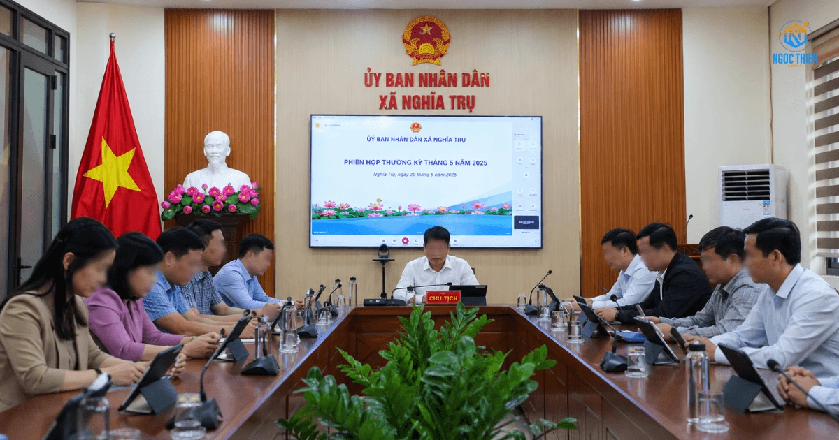 phòng họp không giấy cho UBND xã thực tế 5