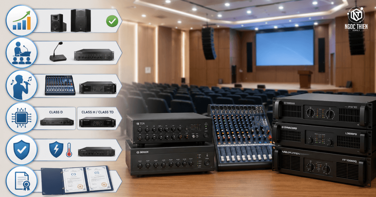 Amply hội trường tích hợp họp trực tuyến 4