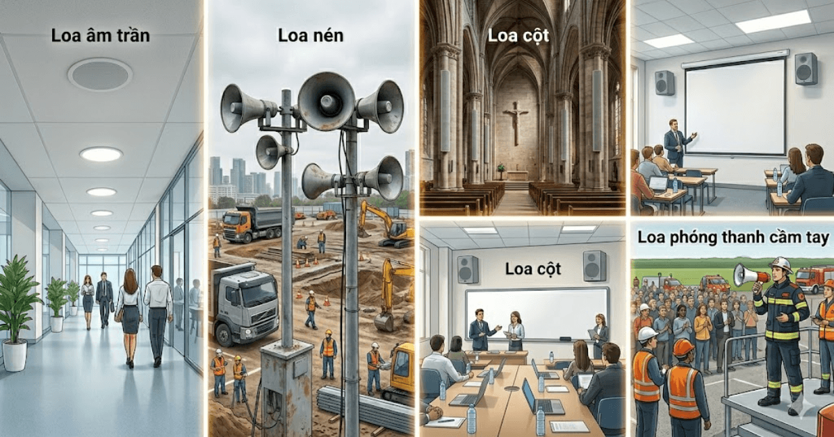 Các loại loa thông báo VNSUP