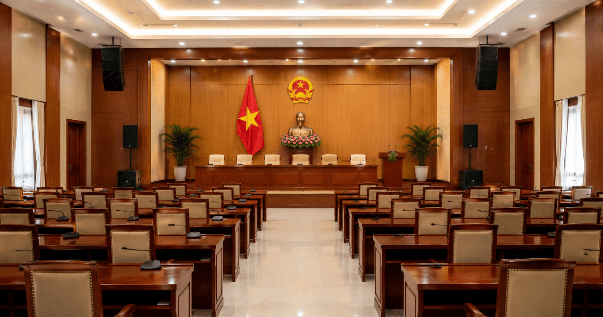 Đơn vị tư vấn, thiết kế hệ thống âm thanh hội trường họp trực tuyến chuyên dự án