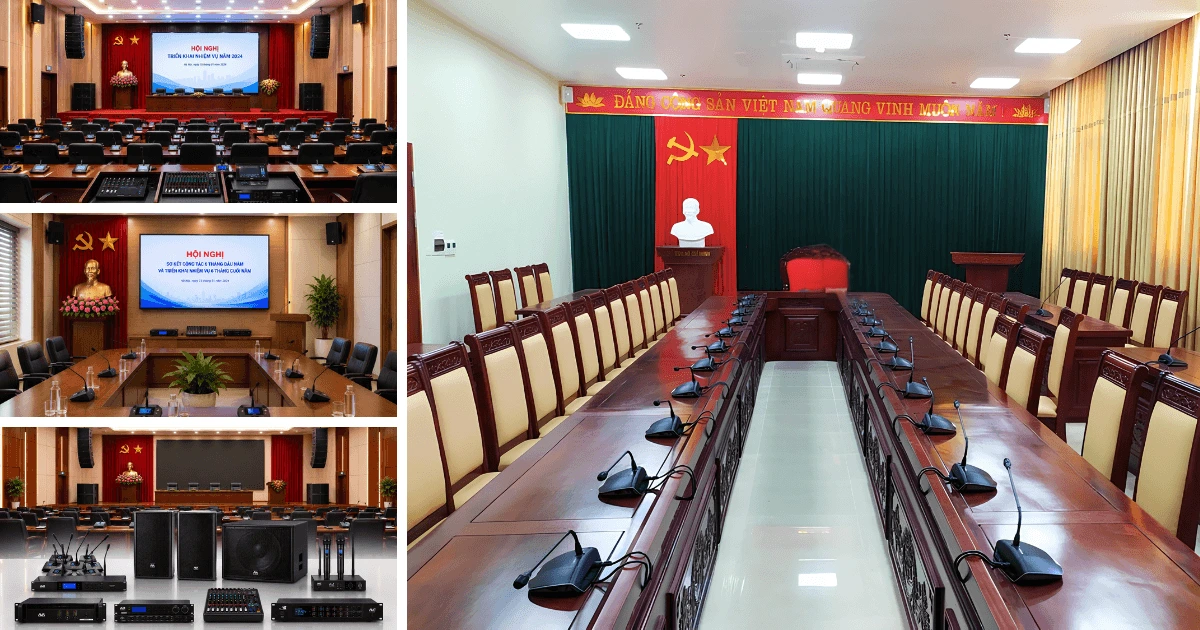 Giải pháp hệ thống âm thanh hội trường xã phường năm 2026 vnsup